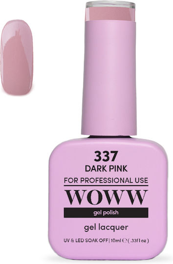 Woww Uv & Led Soak Off Gel Lacquer Dark Pink 337 10ml