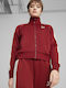 T7 Track Damen Sweatshirtjacke Kapuzen Rot