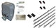 Doorado Σετ Μοτέρ Συρόμενης Γκαραζόπορτας Slg600-kit461 4 Τηλεχειριστήρια 6 Μέτρα Κρεμαγιέρα Φωτοκύτταρα Ενσύρματα