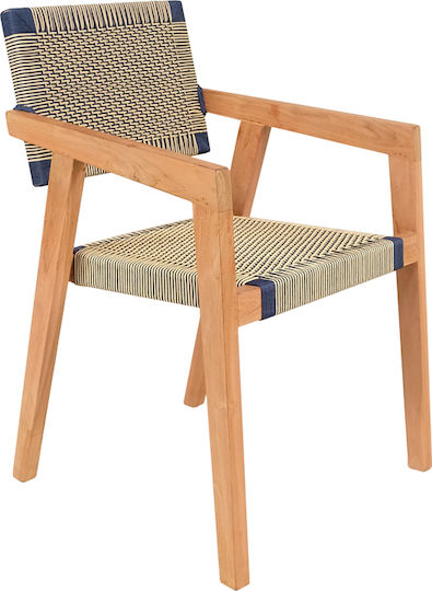 Καρέκλα Salama Φυσική Απόχρωση / Κρεμ-μαύρο 57x60x85εκ. Καρέκλα Salama Φυσική Απόχρωση / Κρεμ-μαύρο 57x60x85εκ.