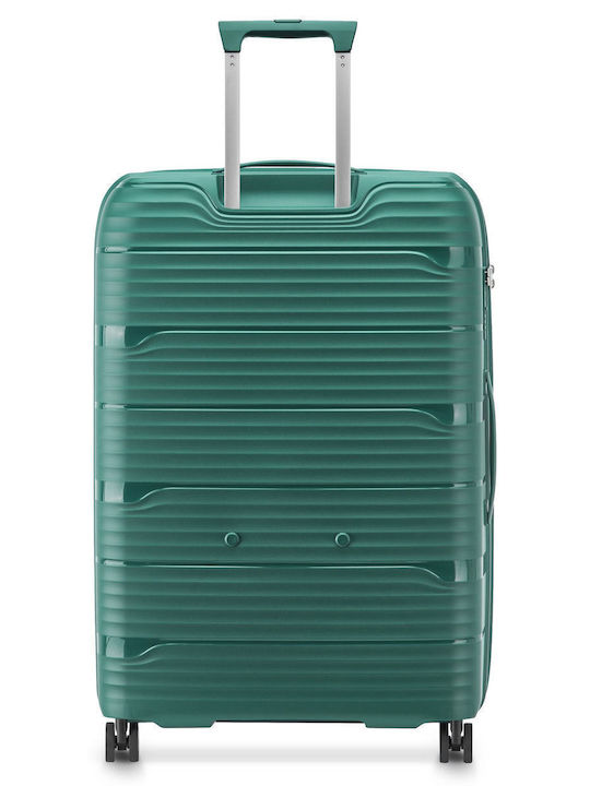 Securitech by Delsey Μεγάλη Βαλίτσα Ταξιδίου Σκληρή Dune Green με 4 Ρόδες Ύψους 76εκ.