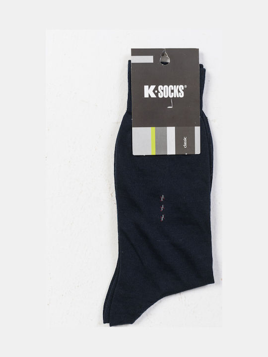 K Socks Ανδρικές Κάλτσες Μπλε Σκούρο