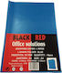 Black Red Folii de Plastic pentru Documente A4 10buc