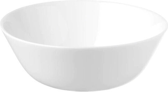 Homestyle Serving Bowl Round Glass White