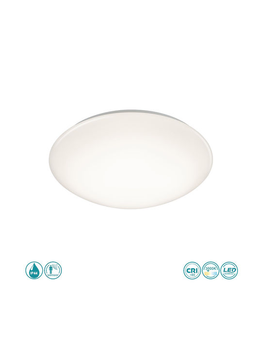Trio Lighting Πλαφονιέρα Οροφής Εξωτερικού Χώρου με Ενσωματωμένο LED σε Λευκό Χρώμα R67839100