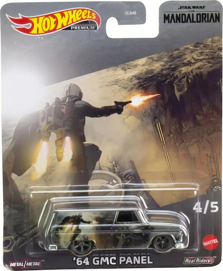 Hot Wheels Premium Car Premium Disney Star Wars Mandalorian 64 GMC Panel For 3+ Years