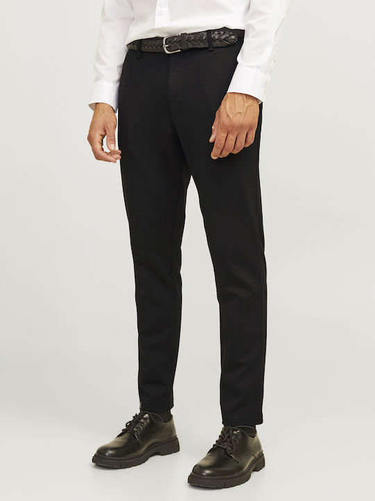 Trousers Chino Elastic in Slim Fit Black