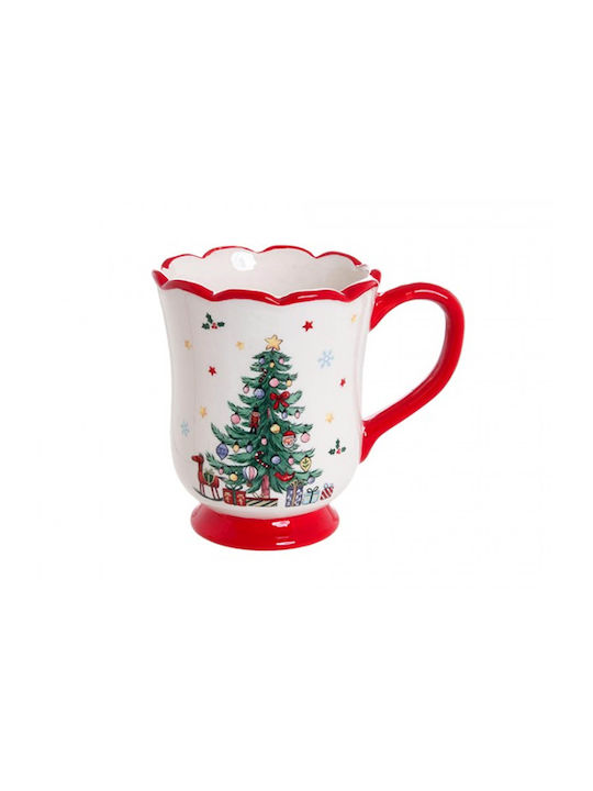 Etoile Christmas Mug Ceramic Red