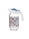 Traditional Glass Pitcher Lid Water Lemonade Juice 1l Transparent