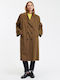 Damen Grün Trenchcoat Oversized