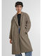 Women's Checked Unionbeige/black Coat Oversized