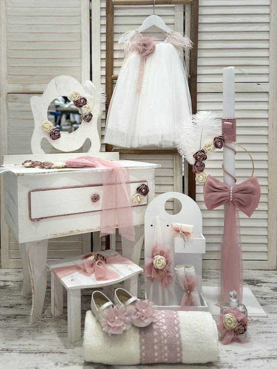 Marilli's House Floral Boudoir Βαπτιστικό Πακέτο με Θέμα Λουλούδια