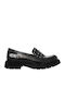 Δερμάτινα Γυναικεία Loafers σε Μαύρο Χρώμα