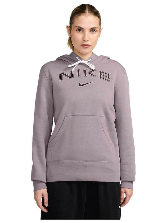 Nike Women's Hooded Fleece Sweatshirt Purple