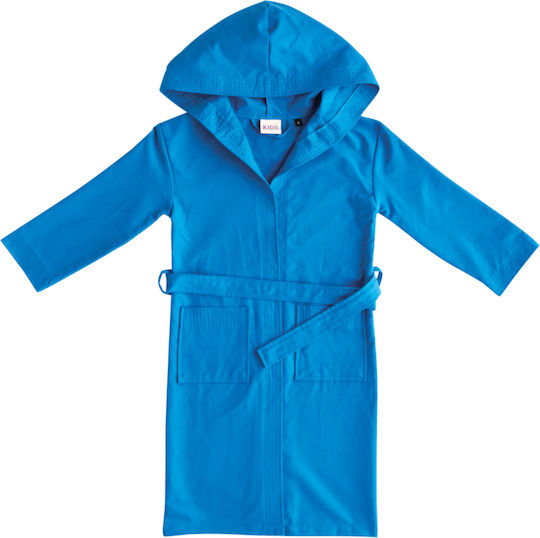Kentia Kids Hooded Bathrobe Player 01 Blue Blue