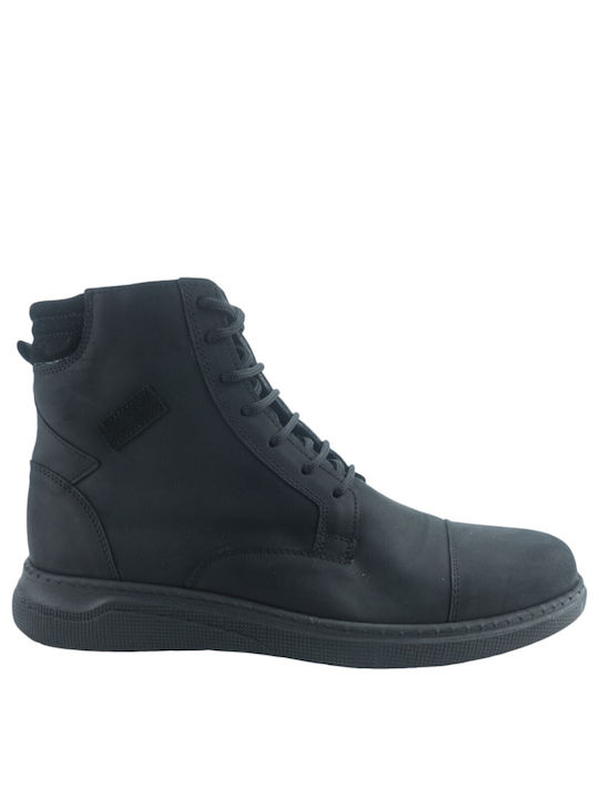 Steve Kommon Black Men's Boots