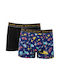 Herren Boxershorts Mehrfarbig mit Mustern 2Packung