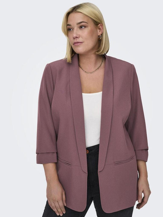 Only Women's Blazer Burgundy