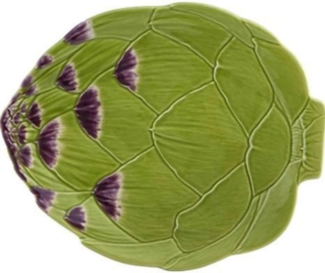 Bordallo Pinheiro Decorative Platter Ceramic Green