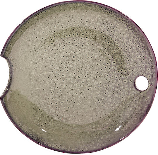 Platou Decorativ Ceramică Verde 1buc 38x38x5buc