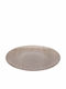 JK Home Decoration Διακοσμητική Πιατέλα Γυάλινη Χρυσή 32x32εκ.
