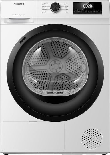 Hisense DHQE800BW2 Uscător de rufe 8kg cu pompă de căldură