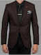 Men's Suit Jacket Slim Fit Burgundy