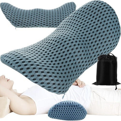 Malatec Ортопедична възглавница Седалка с Memory Foam 23x13x46см в Черен цвят 24246