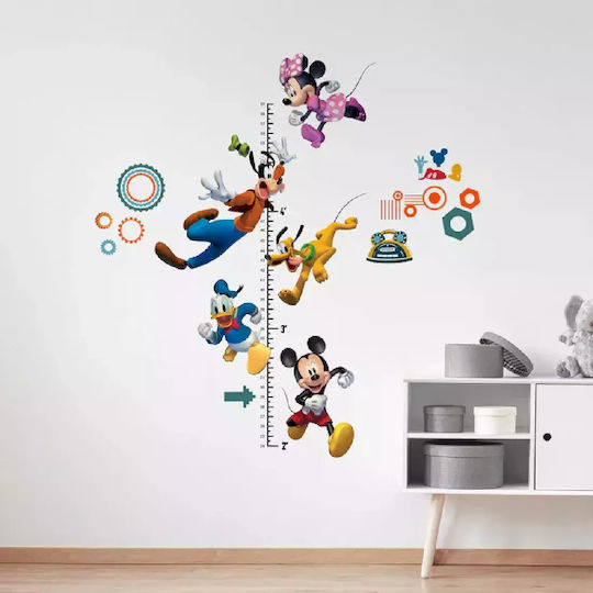 RoomMates Decor Kids Growth Height Chart Wall Sticker Mickey And Friends Multicolour