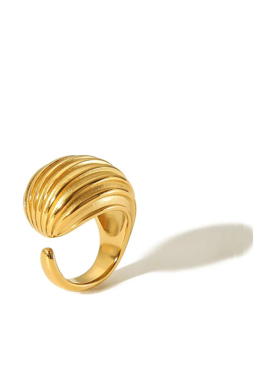 Callajewels Damen Ring aus Stahl Vergoldet