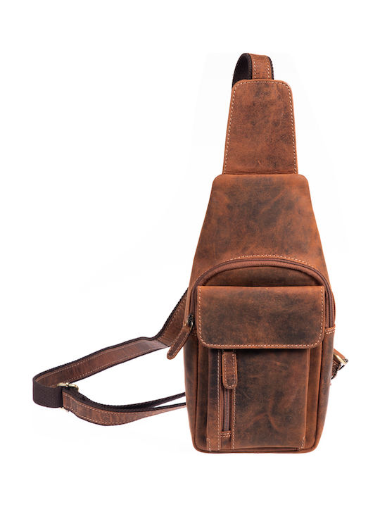 Leather Men's Bag Shoulder / Crossbody Brown