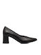 Leder Pumps Schwarz