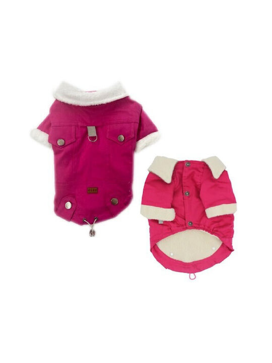 Glee Pink Dog Coat with 24cm Back Length