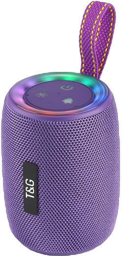 T&G Bluetooth Speaker 8W with Radio and Battery Life up to 2 hours Purple TG-434 TG434