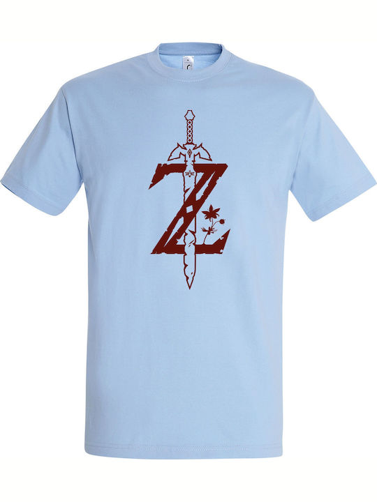 The Legend of Zelda Sword T-shirt Γαλάζιο Βαμβα...