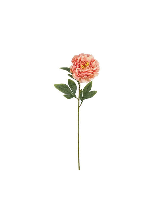 Salmon Pastel Peony Branch H61cm 24/144box