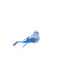 Hängendes Ornament Vogel Blau mit Pailletten 5x13cm