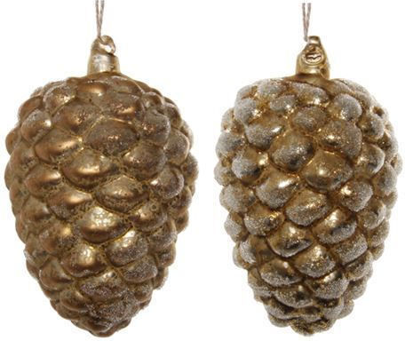 Hanging Ornament Pine with Glitter