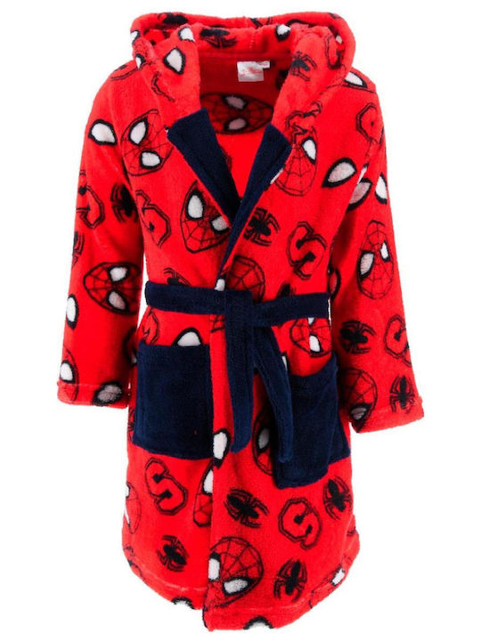Superheroes Halat pentru copii De iarnă Fleece Red