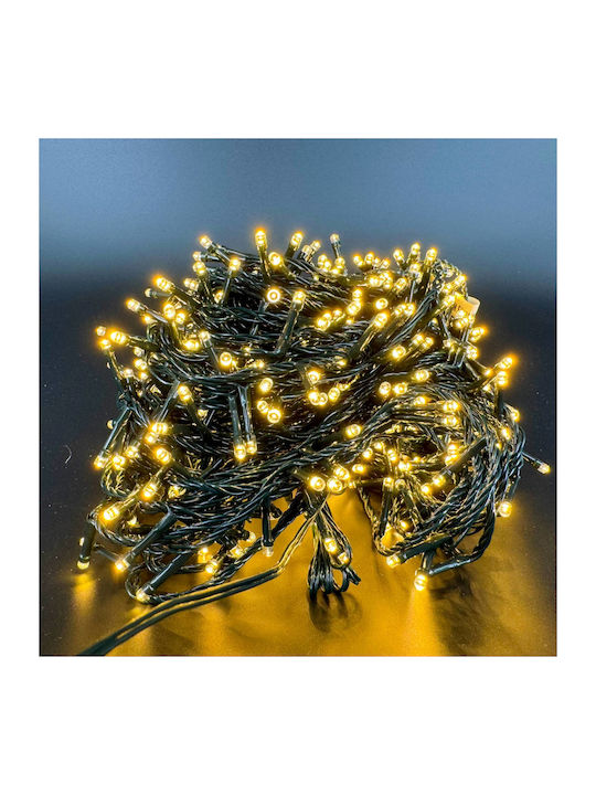 550 LED Weihnachtsbeleuchtung Natürliches Weiß in Zeichenfolge