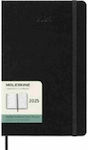 Moleskine Εβδομαδιαία Ατζέντα 2025 Μαύρη