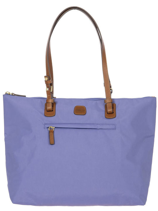 Leder Damentasche Schultertasche Flieder