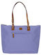Leder Damentasche Schultertasche Flieder