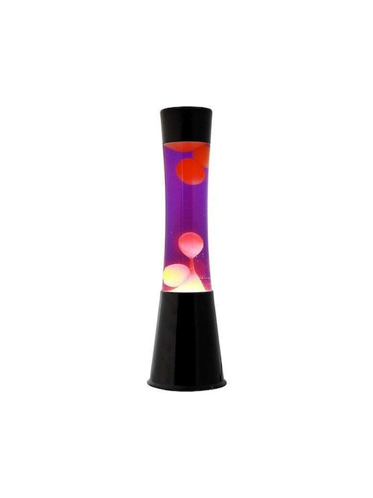 I-Total Dekorative Lampe Lavalampe Schwarz