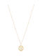 Agios Charm Amulet Placat cu aur cu Zirconiu