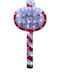 Figurină Plastică Iluminată De Crăciun Semnează Înălțime 78cm Santa Stop Here