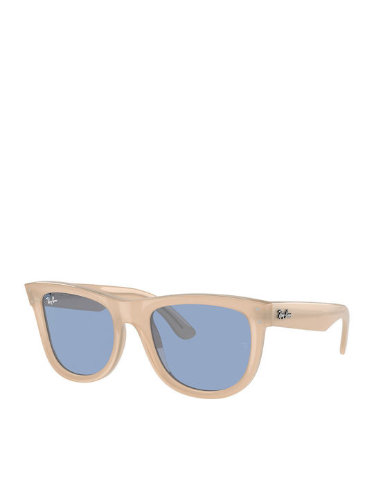 Ray Ban Wayfarer Reverse Unisex Ochelari de soare cu Bej Cadru și Albastru Lentilă RBR0502S 678072