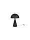 Trio Lighting Metall Tischlampe für Fassung E27 mit Schwarz Schirm und Basis
