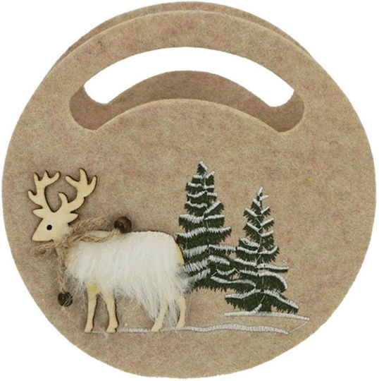 Marhome Christmas Bag for Gift Ecru 19x8x19cm.