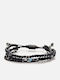 Chrysostomos Men's Bracelet Chain with Eye Design in Steel 16.5cm